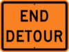 M4 8a end detour sign