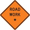W21 4 road work custom sign