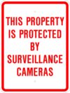 G 117 property protected by surveillance sign