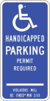 CT1224n connecticut disabled parking sign
