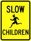 G 2 slow children sign