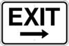 G 35r exit arrow right sign