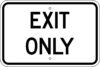 G 36 exit only sign