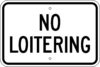 G 56 no loitering sign