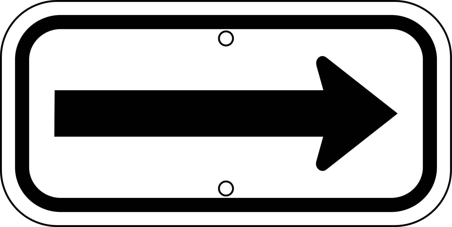 Arrow Sign (G-62a) | Cheap Street Signs