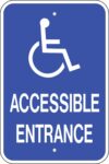 G 65n disabled accessible entrance sign