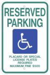 HA1218 disabled reserved parking hawaii sign