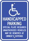 MA1218 disabled parking massachusetts sign