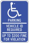 MN1218 disabled parking minnesota sign