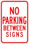 R 42 no parking between signs sign 1