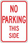 R 43 no parking this side sign 1