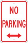 R 46 no parking double arrow sign 1