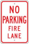 R 53 no parking fire lane sign