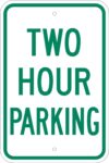 R 68b two hour parking sign 1
