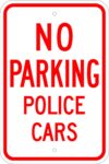 R 79 no parking police cars sign 1