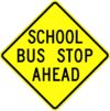 S3 1 school bus stop ahead sign 1