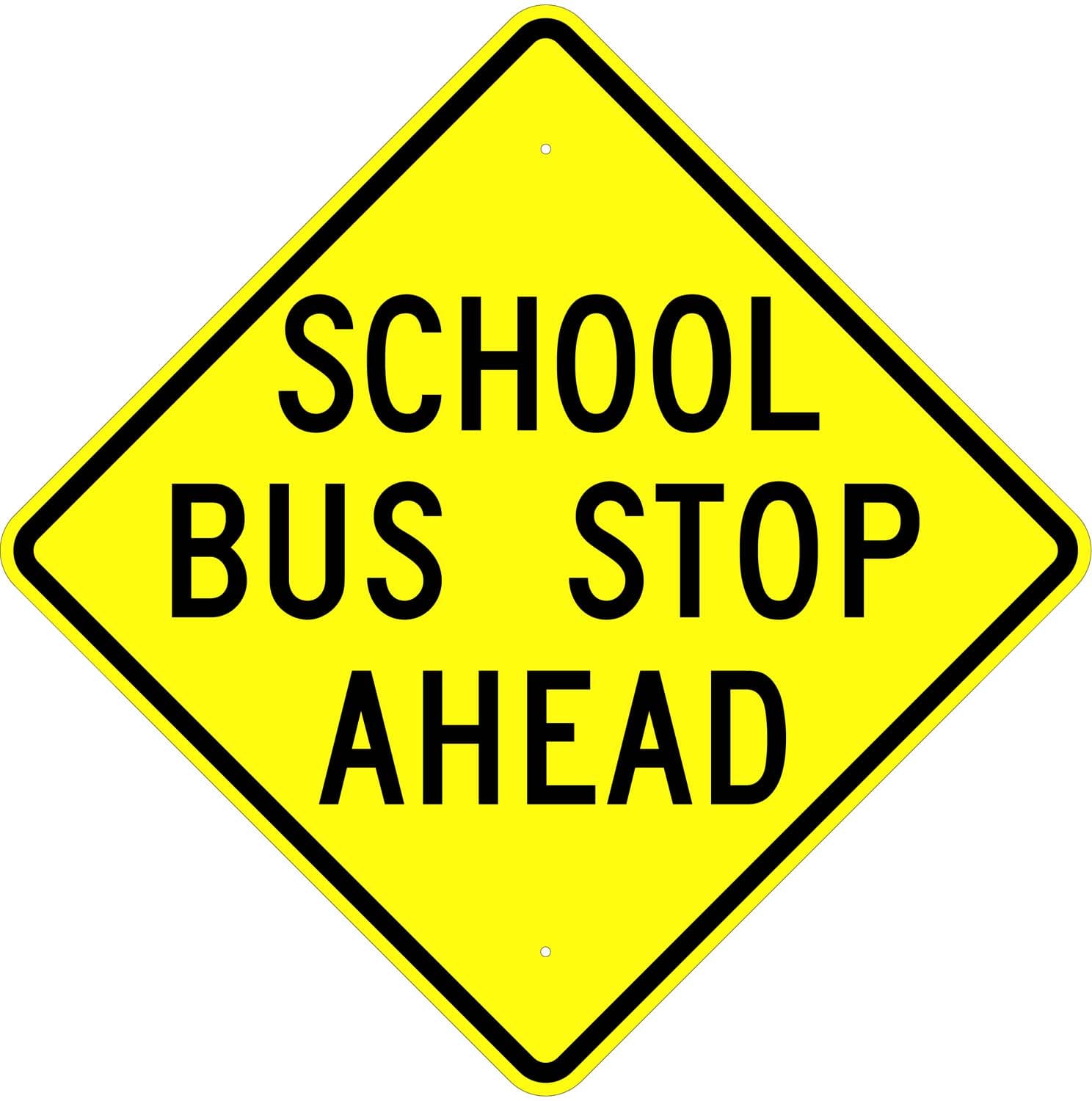 School Bus Stop Ahead Sign (S31) Cheap Street Signs
