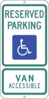 TX1224n disabled reserved parking texas sign