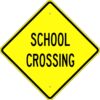 W 29 school crossing sign
