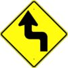 W1 3l reverse turn left arrow