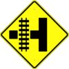 W10 3 parallel railroad crossing symbol