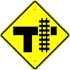 W10 4 parallel railroad crossing symbol