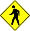 W11 2A pedestrian crossing symbol