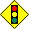 W3 3S signal ahead symbol