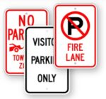 parking signs collage