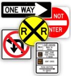 traffic signs collage