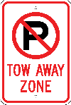 no parking tow away zone