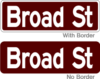 street name sign brown