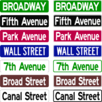 street name signs all